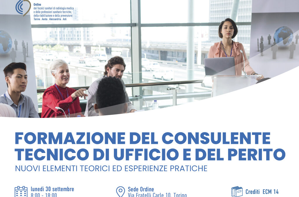 Formazione del consulente tecnico di ufficio e del perito – 30 Settembre