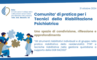 PTRP e tecniche Riabilitative nella gestione quotidiana a supporto della DGR 84/2021